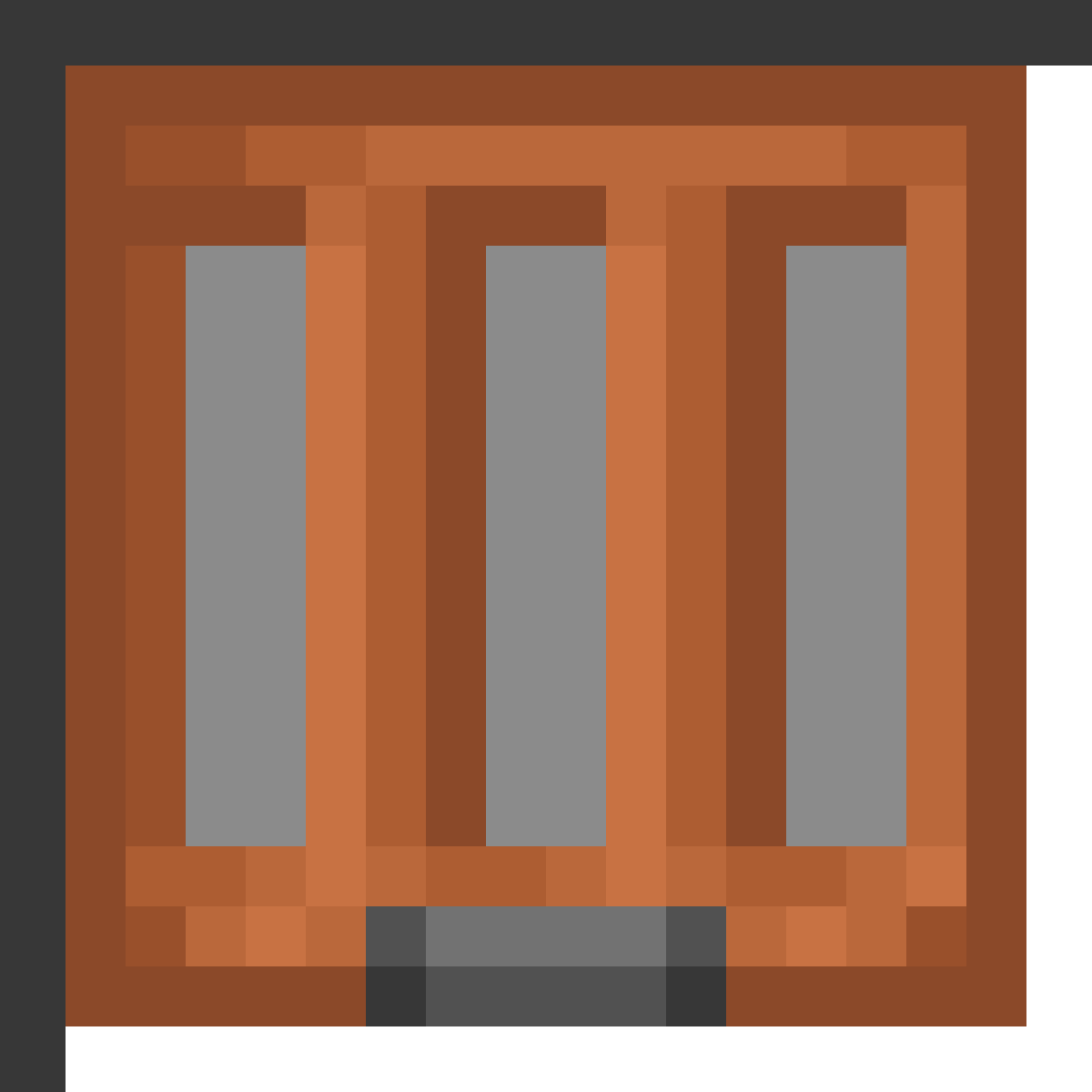 Acacia Trapdoor in Minecraft, drawn from the game's own item texture. Floor hatches.