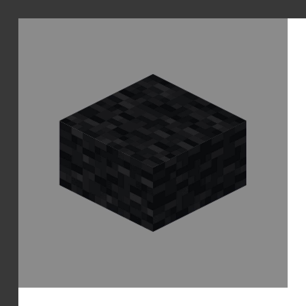 Black Bed in Minecraft, drawn from the game's own block model. Setting spawn point. Minecraft has used the name Black Bed since 1.12.