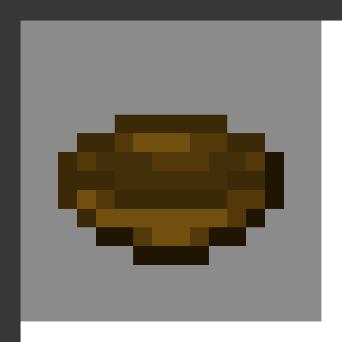 Bowl in Minecraft, drawn from the game's own item texture. Crafting mushroom stew, rabbit stew, beetroot soup and suspicious stew.