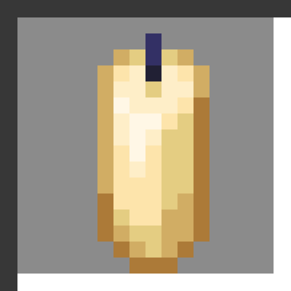 Candle in Minecraft, drawn from the game's own item texture. Light source (up to 4 per block). The recipe first appears in the game's files in Minecraft 1.17.