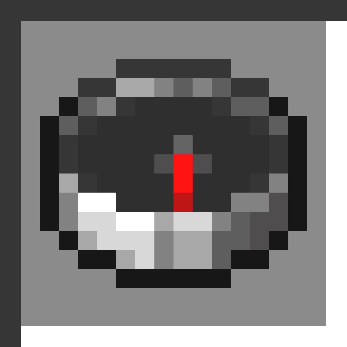 Compass in Minecraft, drawn from the game's own item texture. Points to world spawn point.