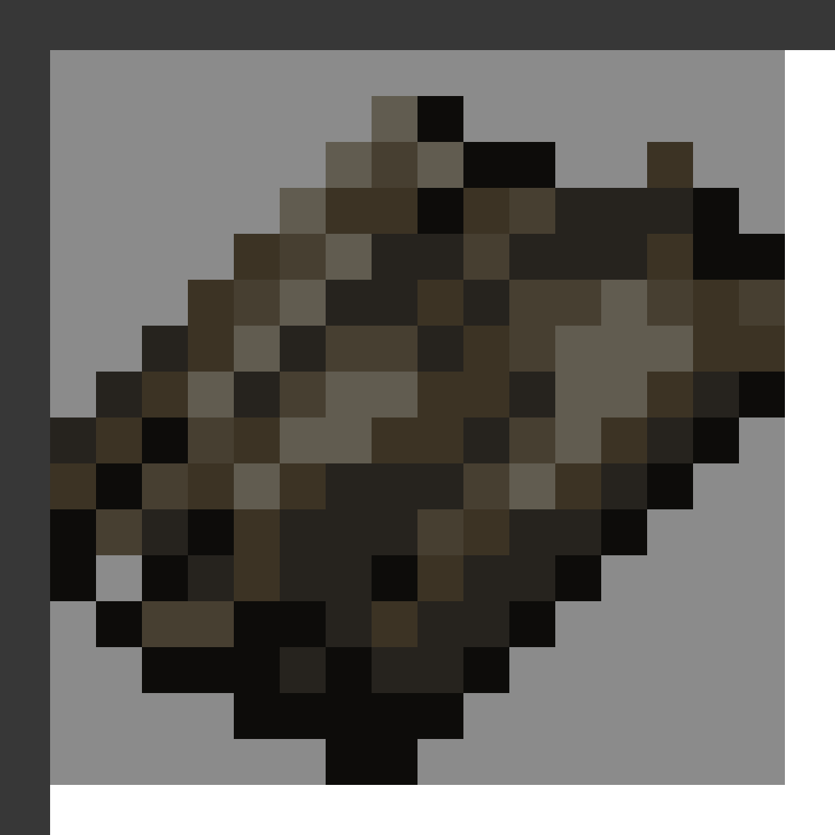 Dried Kelp in Minecraft, drawn from the game's own item texture. Quick snack restoring 1 hunger point.