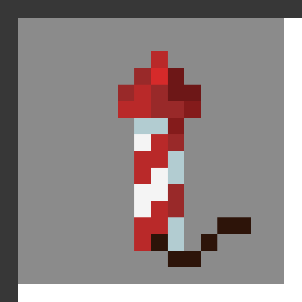Firework Rocket in Minecraft, drawn from the game's own item texture. Elytra boosting for flight. Minecraft has used the name Firework Rocket since 1.4.6.