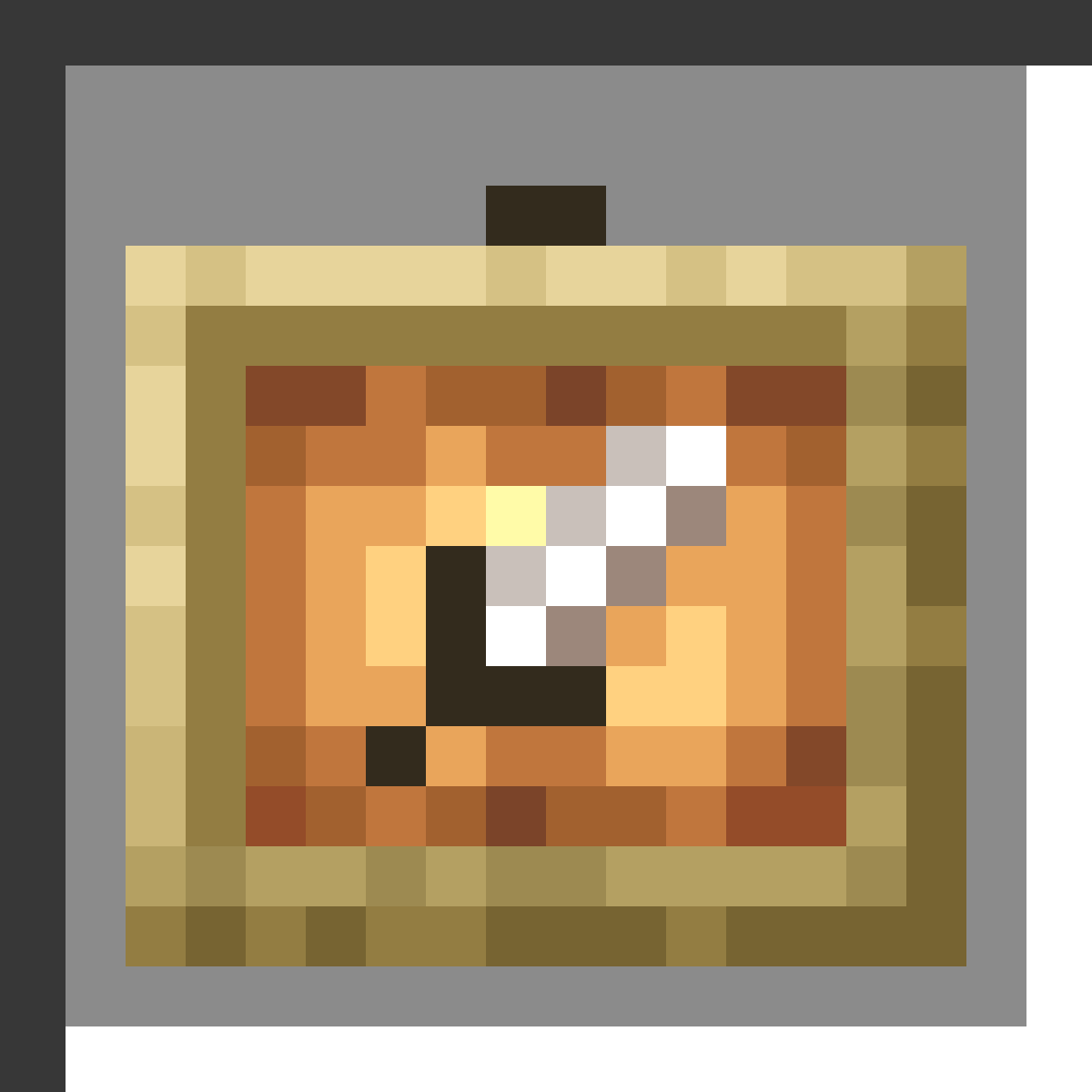 Glow Item Frame in Minecraft, drawn from the game's own item texture. Displaying items with illumination. The recipe first appears in the game's files in Minecraft 1.17.