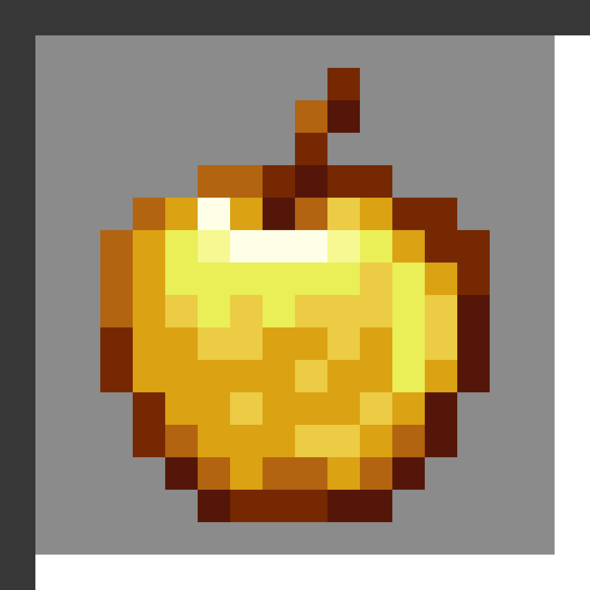 Golden Apple in Minecraft, drawn from the game's own item texture. Restores 4 hunger points.