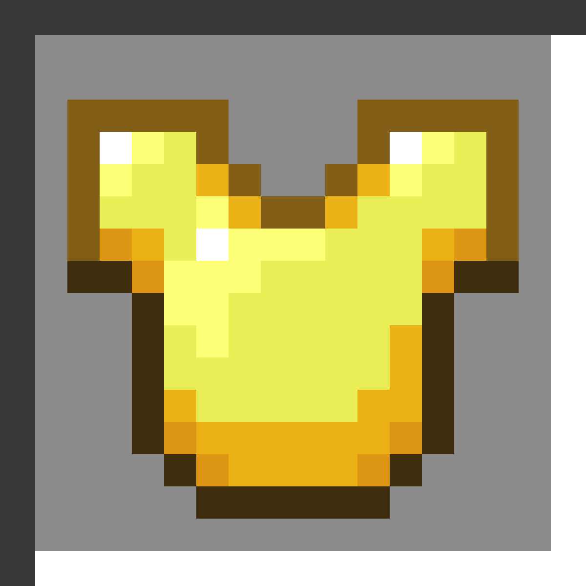 Golden Chestplate in Minecraft, drawn from the game's own item texture. Chest protection providing 5 armor points.
