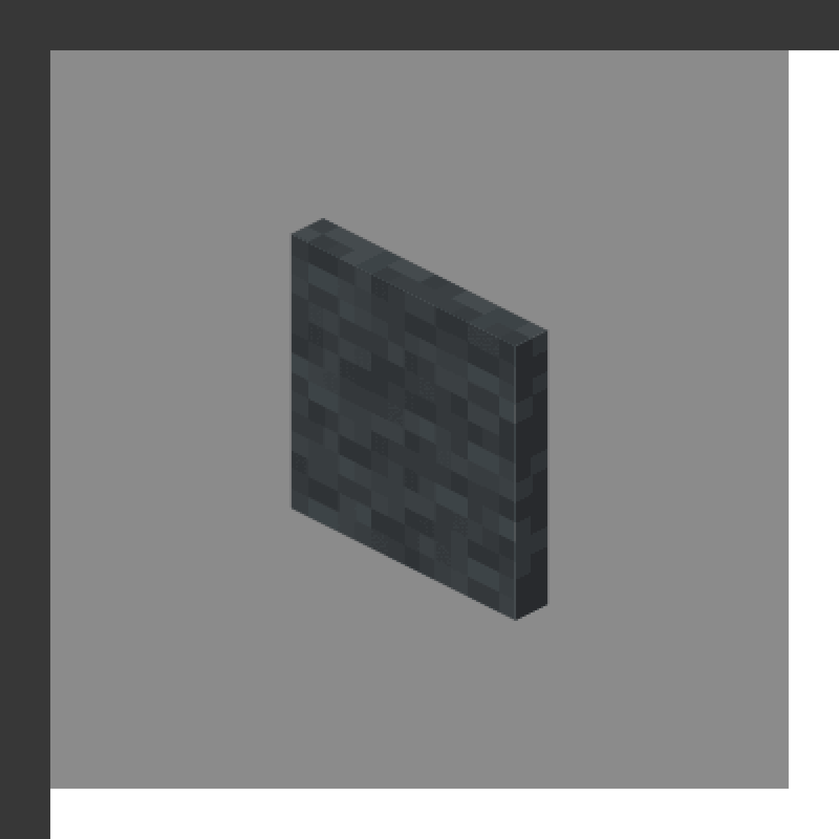 Gray Banner in Minecraft, drawn from the game's own block model. Decoration. Minecraft has used the name Gray Banner since 1.8.