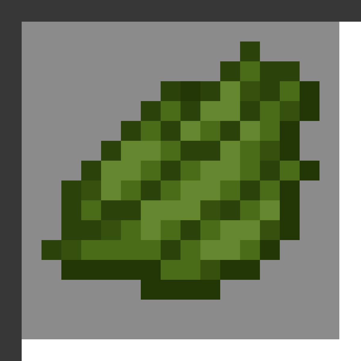 Green Dye in Minecraft, drawn from the game's own item texture. Dyeing wool, leather armor, glass, terracotta, concrete, banners and more. The recipe first appears in the game's files in Minecraft 1.14.