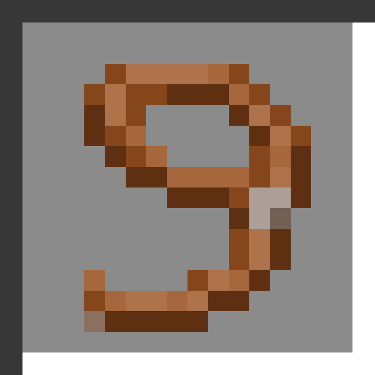 Lead in Minecraft, drawn from the game's own item texture. Leashing passive mobs. Minecraft has used the name Lead since 1.6.1.