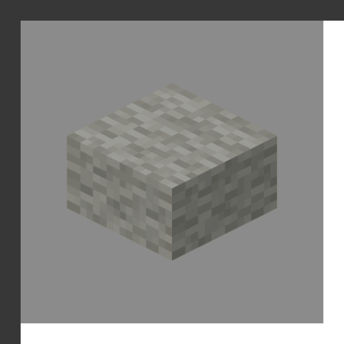 Light Gray Bed in Minecraft, drawn from the game's own block model. Setting spawn point. Minecraft has used the name Light Gray Bed since 1.12.