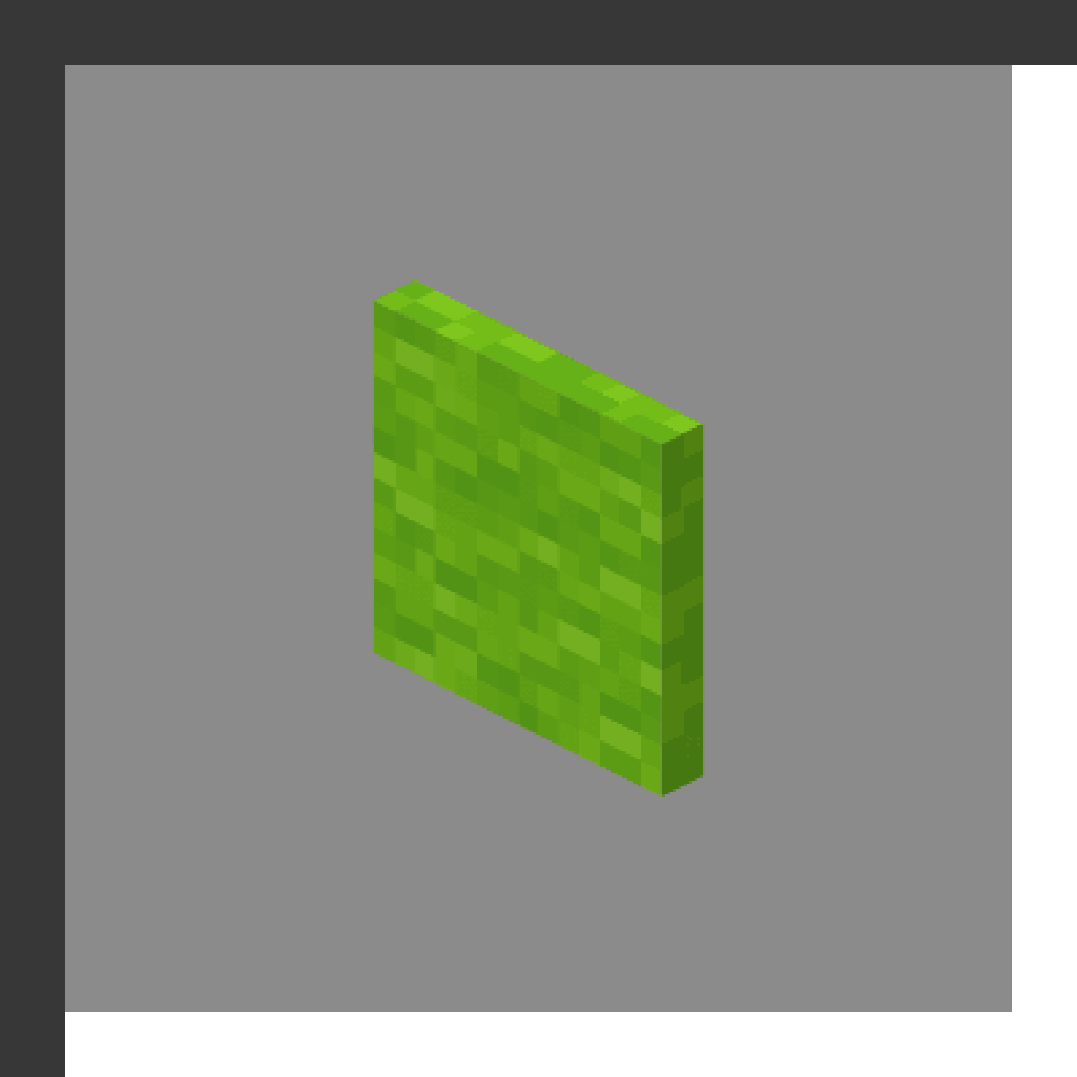 Lime Banner in Minecraft, drawn from the game's own block model. Decoration. Minecraft has used the name Lime Banner since 1.8.