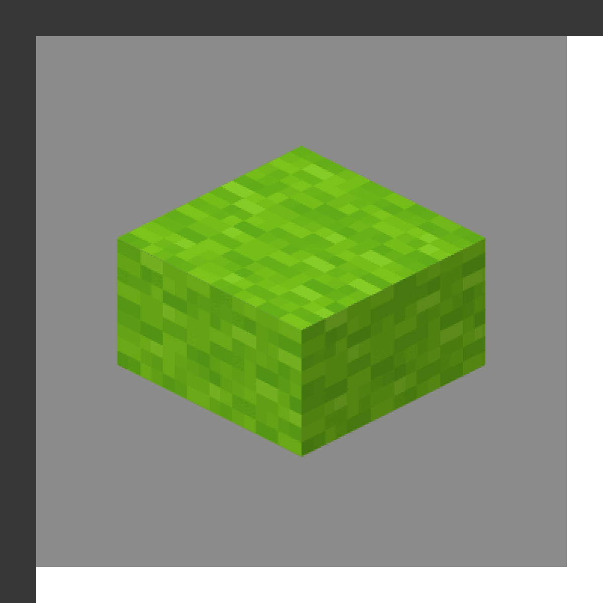 Lime Bed in Minecraft, drawn from the game's own block model. Setting spawn point. Minecraft has used the name Lime Bed since 1.12.