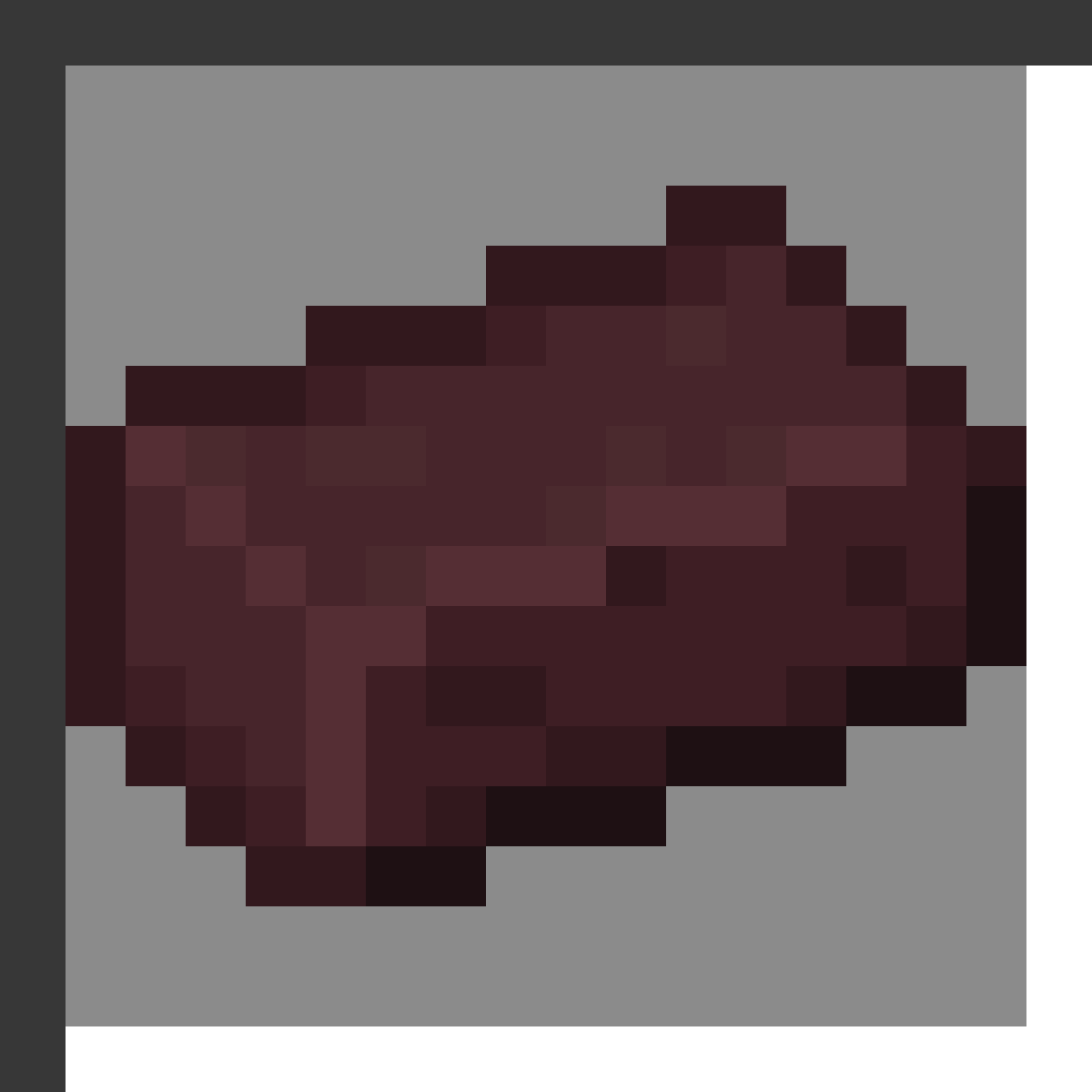 Nether Brick in Minecraft, drawn from the game's own item texture. Crafting nether brick blocks. Minecraft has used the name Nether Brick since 1.0.