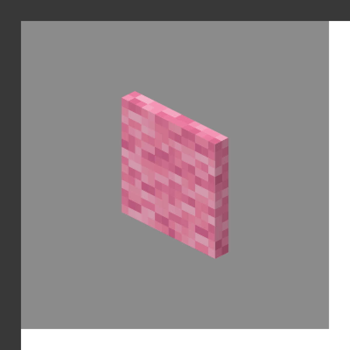 Pink Banner in Minecraft, drawn from the game's own block model. Decoration. Minecraft has used the name Pink Banner since 1.8.
