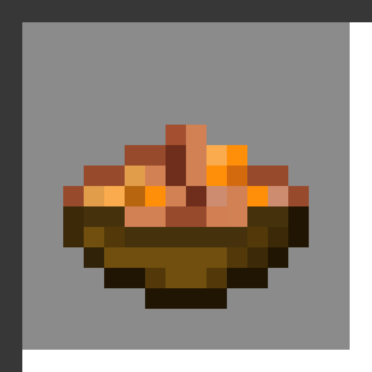 Rabbit Stew in Minecraft, drawn from the game's own item texture. Restores 10 hunger points. Minecraft has used the name Rabbit Stew since 1.8.