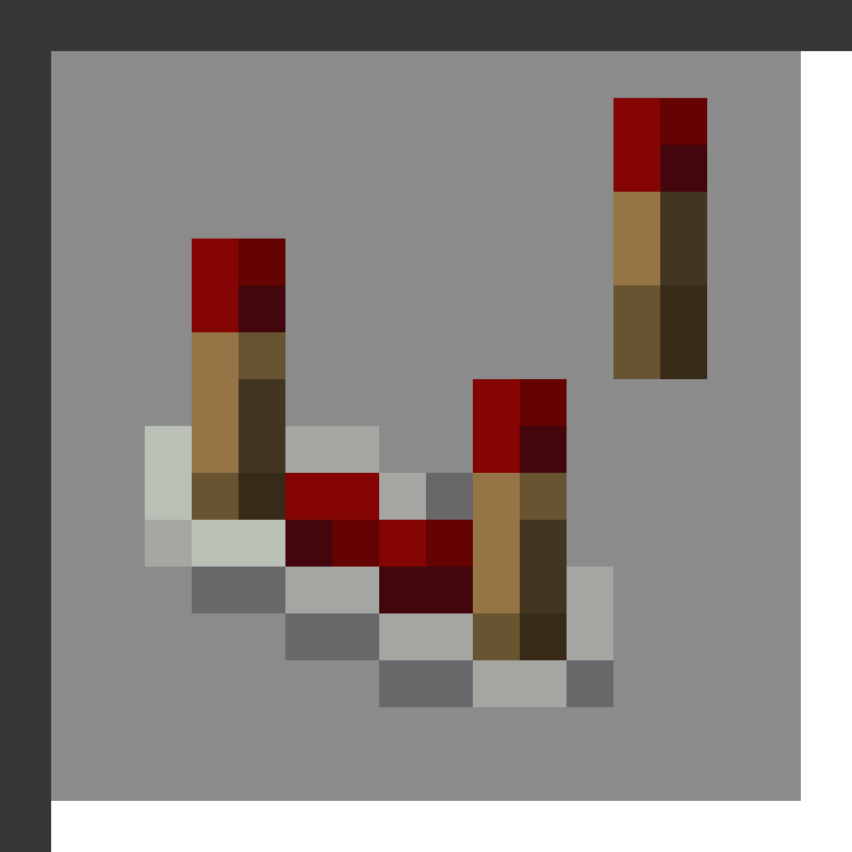 Redstone Comparator in Minecraft, drawn from the game's own item texture. Comparing signal strengths. Minecraft has used the name Redstone Comparator since 1.5.1.