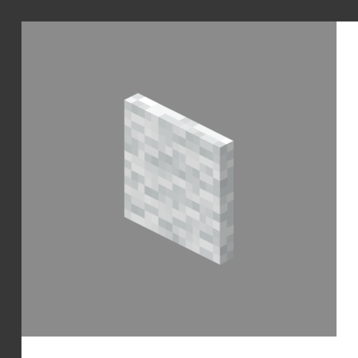 White Banner in Minecraft, drawn from the game's own block model. Decoration. Minecraft has used the name White Banner since 1.8.