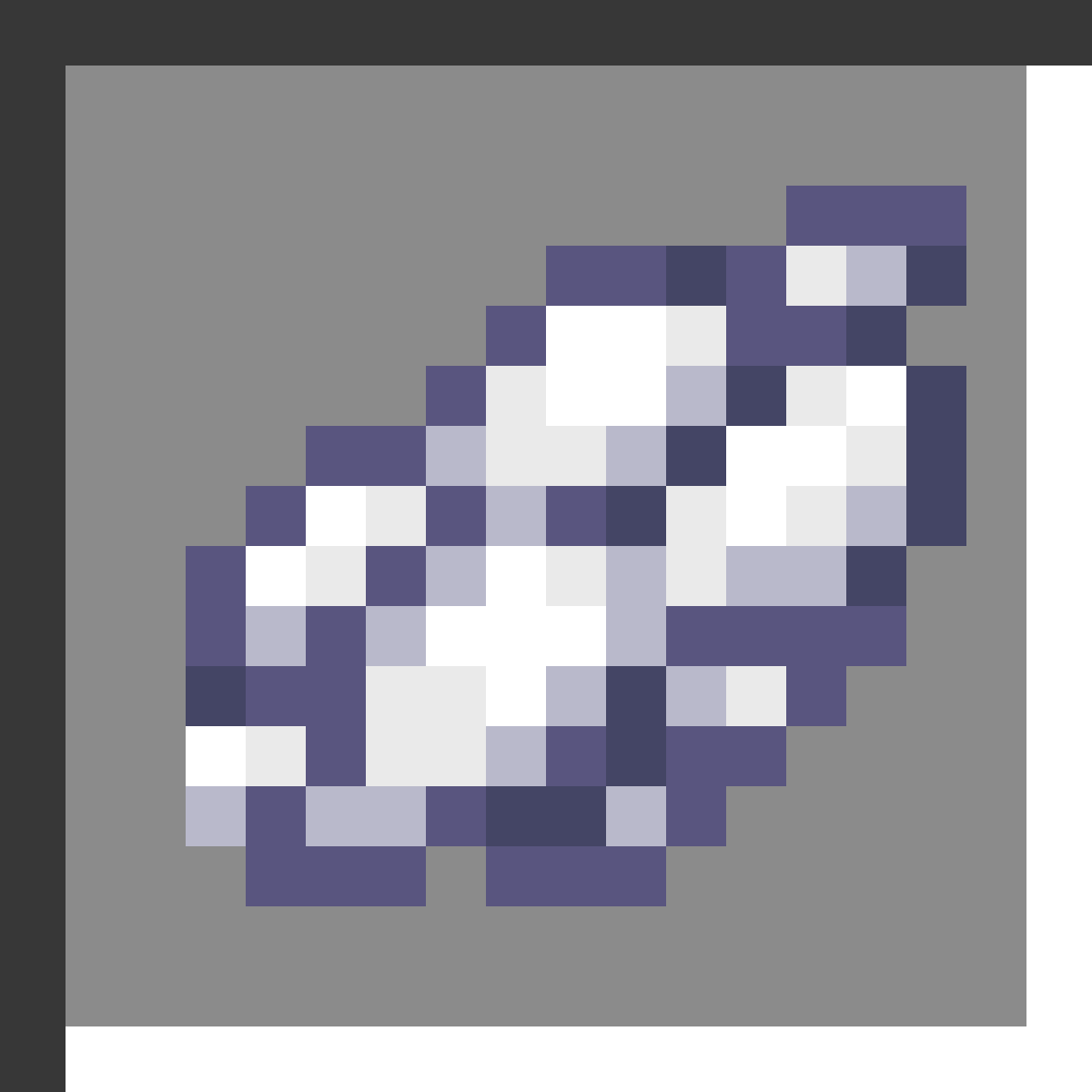 White Dye in Minecraft, drawn from the game's own item texture. Dyeing wool, leather armor, glass, concrete, terracotta and more. The recipe first appears in the game's files in Minecraft 1.14.