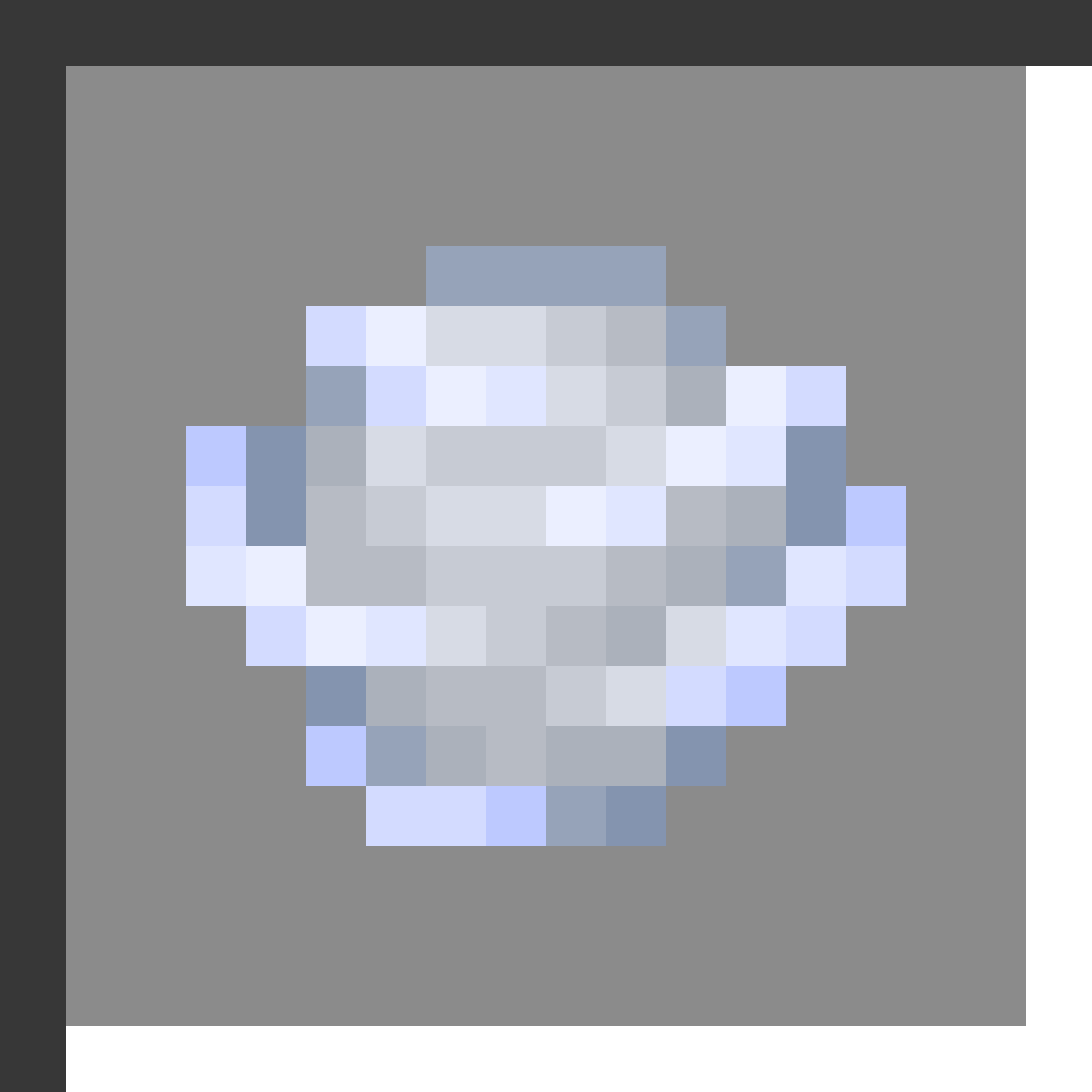 Wind Charge in Minecraft, drawn from the game's own item texture. Launching players and entities with wind burst. The recipe first appears in the game's files in Minecraft 1.21.